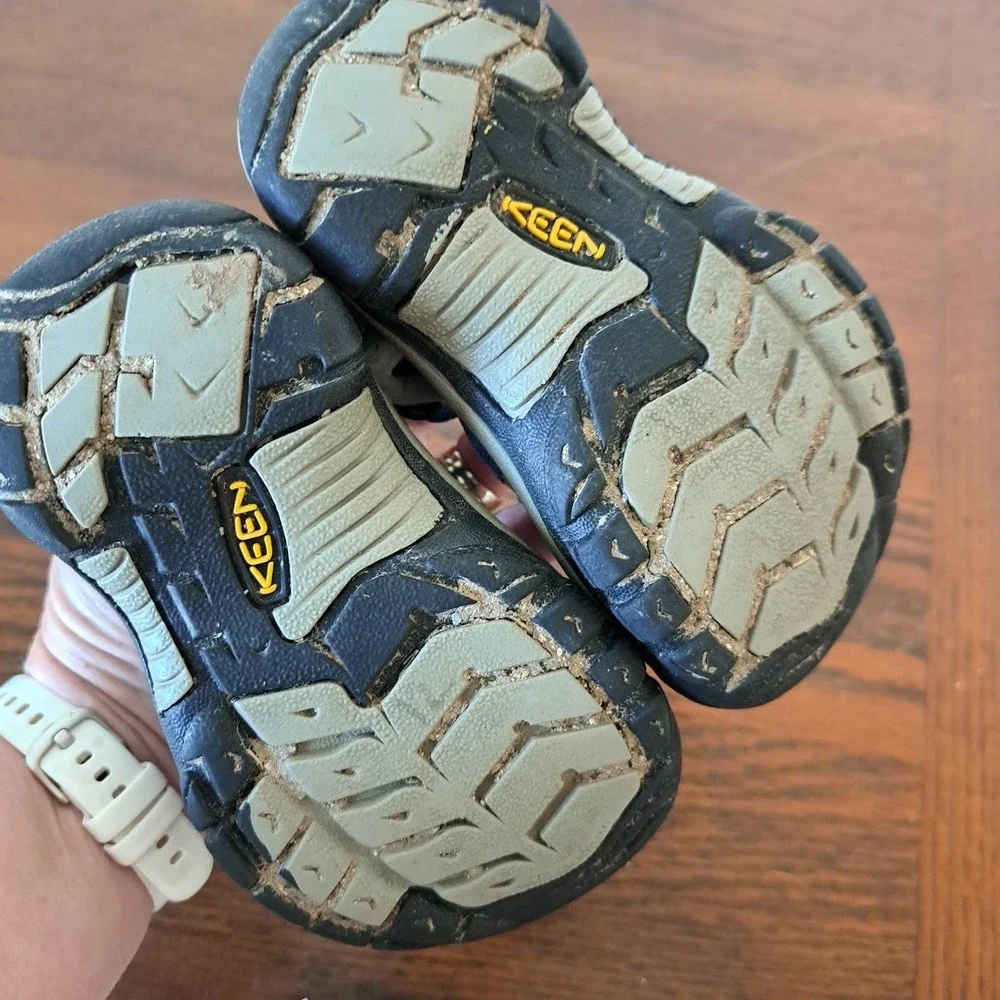 Keen Newport H2 Kids Sandals Navy Blue Water Shoes Size 8 Toddler 1022216